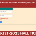 Karnataka TET Hall Ticket Download 2025
