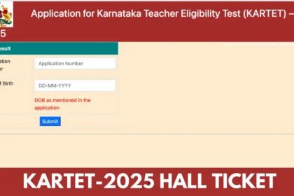 Karnataka TET Hall Ticket Download 2025